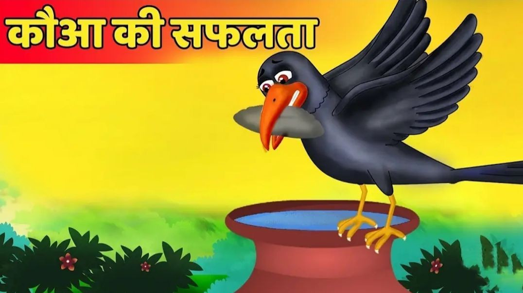 प्यासा कौवा की सफलता _ Thirsty Crow success story _ Hindi Kahaniya _ Stories in Hindi _ Kahaniya